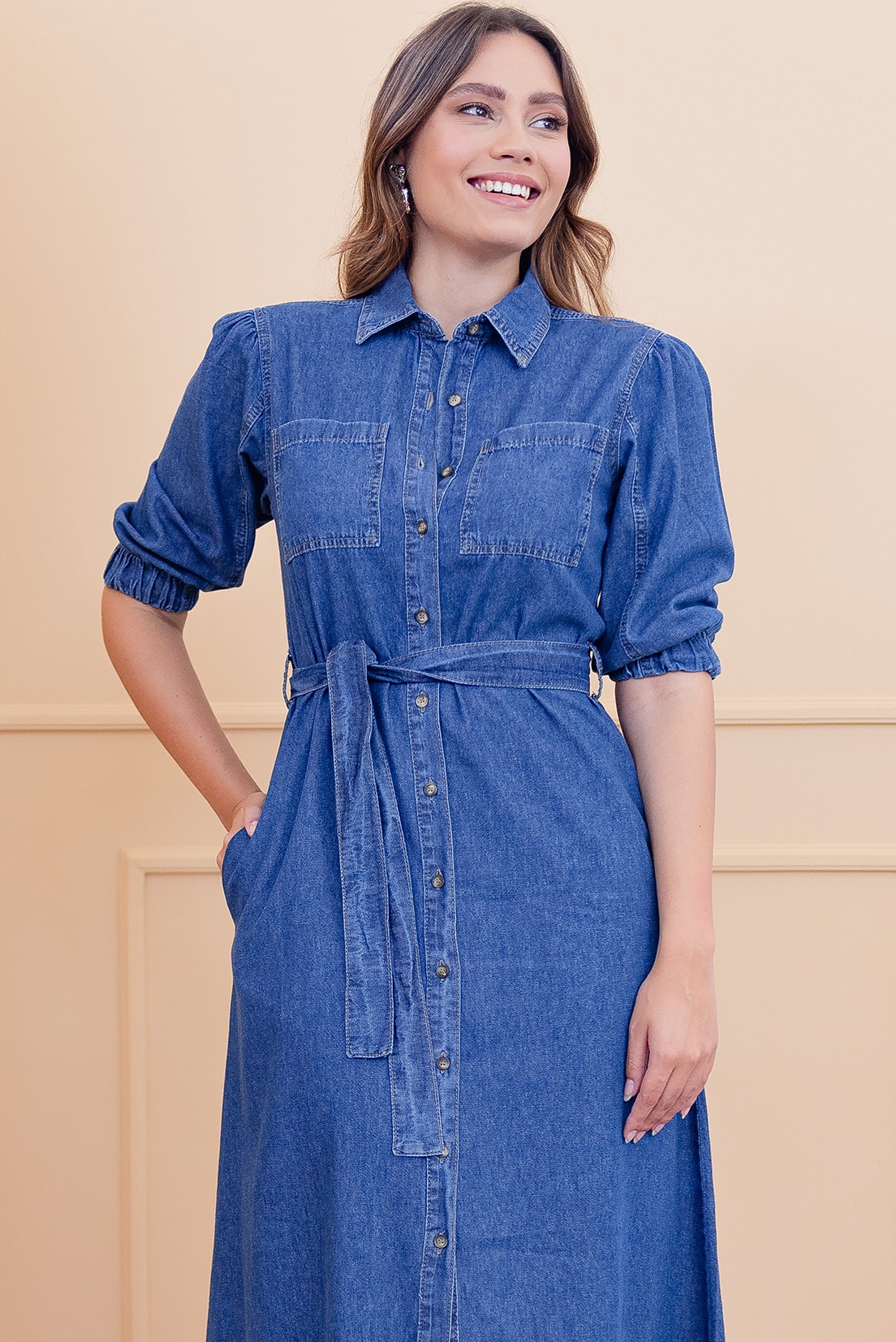 Vestido best sale chemise jeans